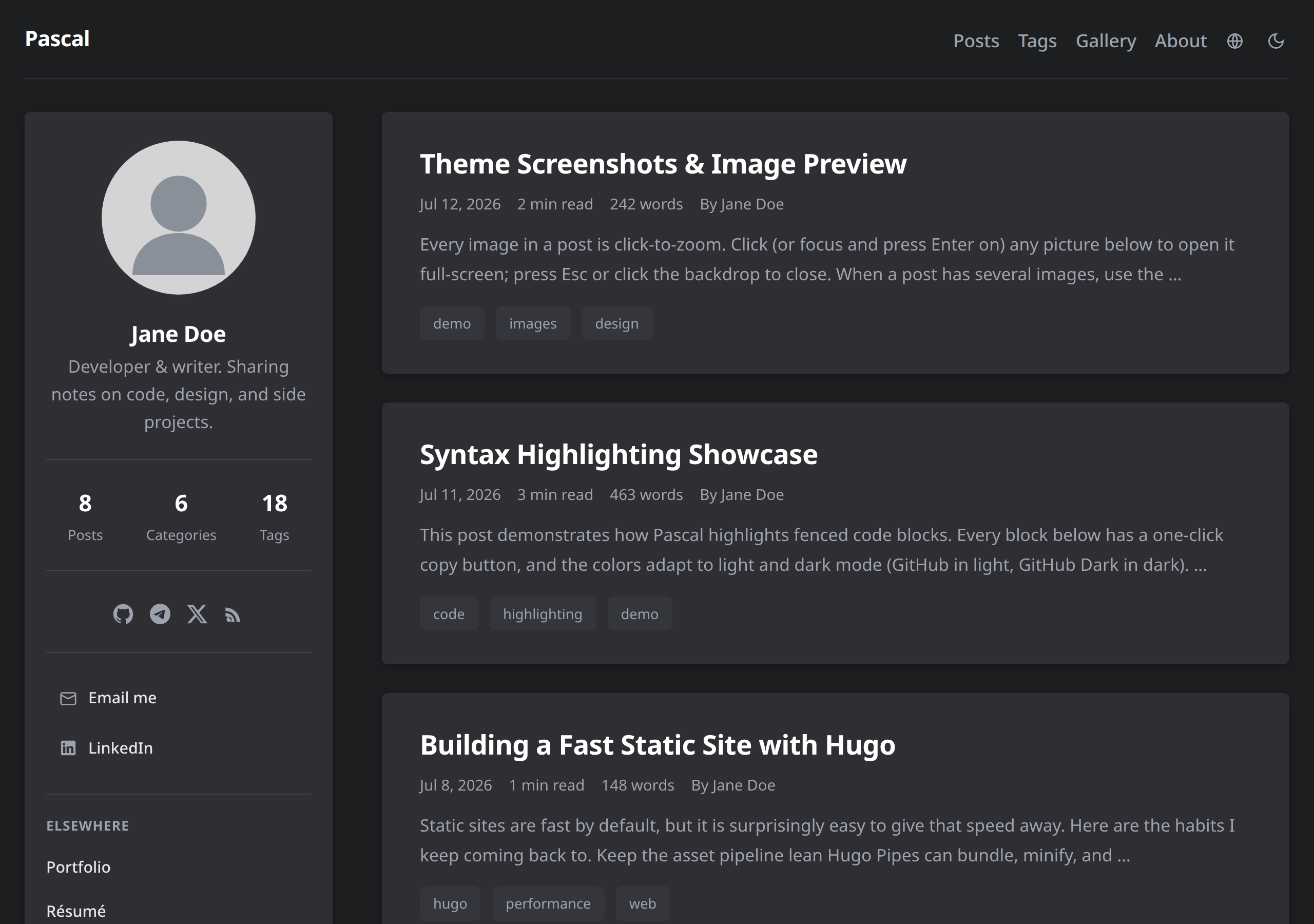 Beacon homepage in dark mode